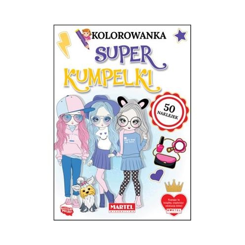 Kolorowanka Super kumpelki z naklejkami-28763