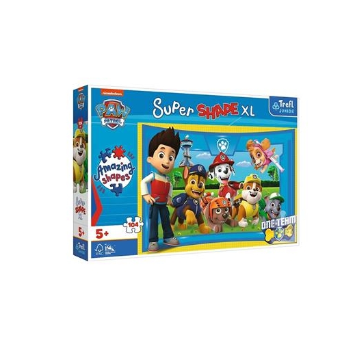 Puzzle TREFL 104 XL Super Shape Psi Patrol-31578