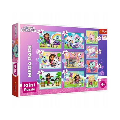 Puzzle TREFL 10w1 Koci Domek Gabi 10 układanek-31582