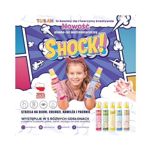 Pianko-żel multisensoryczny Shock 200ml Wanilia-34715