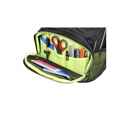 Plecak młodzieżowy MyBag My Choice czarny limonka-35417