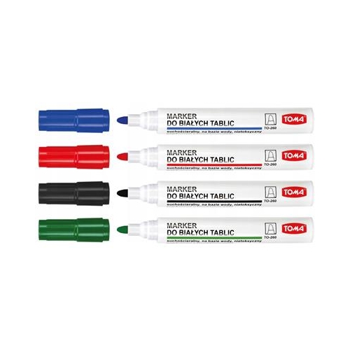 Marker suchościeralny do tablic Toma 4 kolory