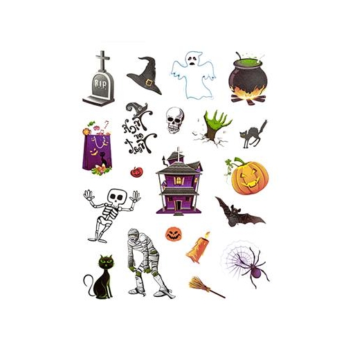 Tatuaże na Halloween Dp-Craft 23szt Kolorowe