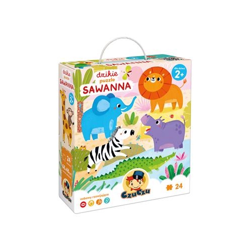 Dzikie puzzle CzuCzu Sawanna 2+