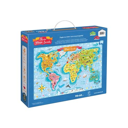 Puzzle CzuCzu Mapa Świata 300el-36103