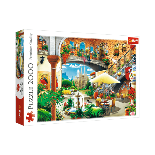 Puzzle TREFL 2000 Widok na Barcelonę