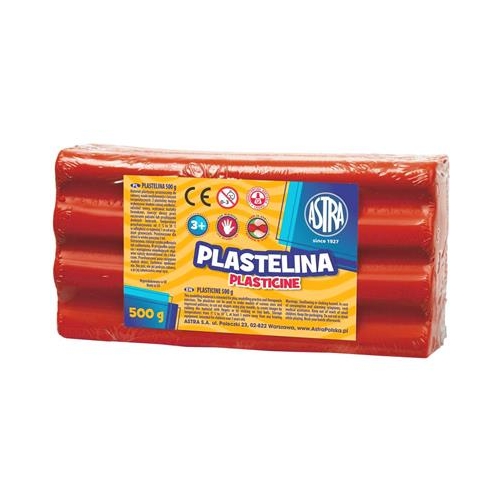 Plastelina ASTRA 500g CZERWONA-18583