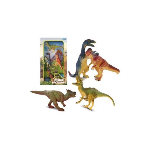 Figurki świat dinozaurów - 4 dinozaury