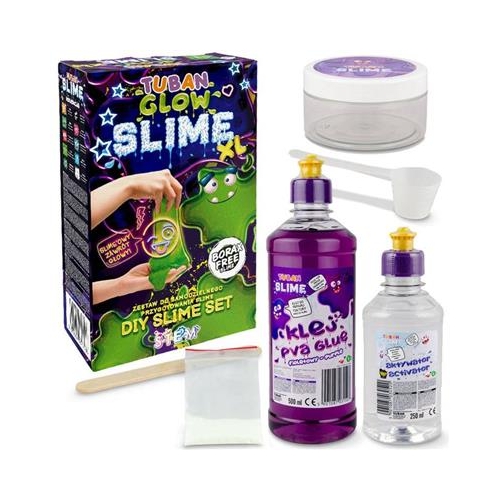 Zestaw do robienia slime Tuban Glow in the dark XL