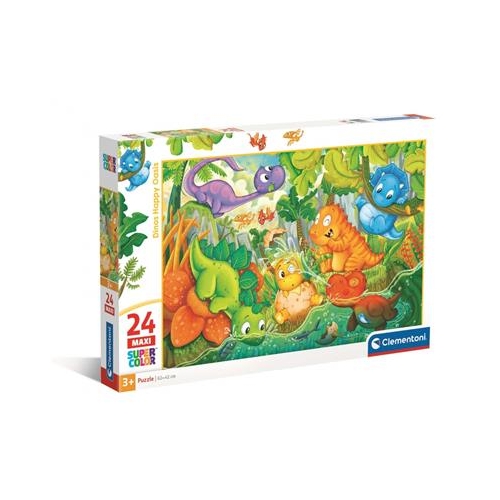 Puzzle Clementoni 24el. Maxi Wesołe Dinozaury