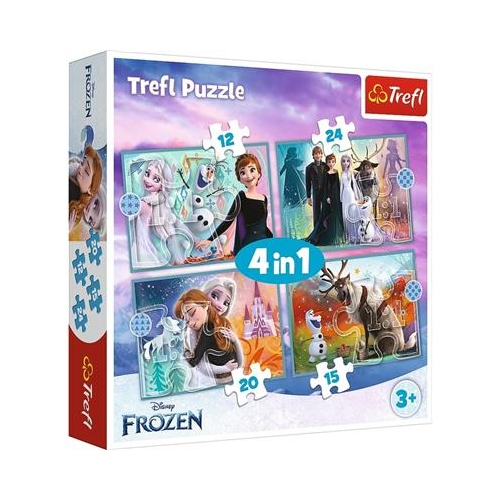 Puzzle TREFL 4w1 Kraina lodu 2