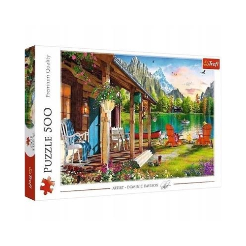 Puzzle TREFL 500 Domek w górach