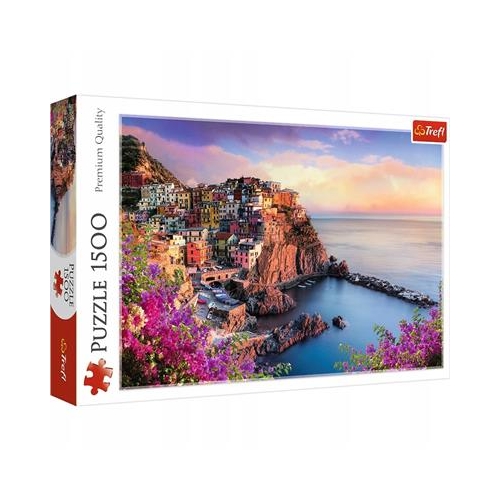 Puzzle TREFL 1500 Widok na miasteczko Manarola