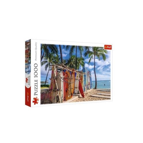 Puzzle TREFL 1000 Plaża Waikiki, Hawaje-31576