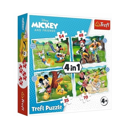 Puzzle TREFL 4w1 Myszka Miki