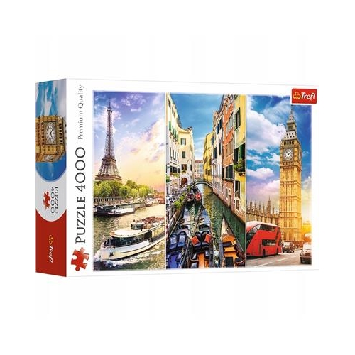 Puzzle TREFL 4000 Wycieczka po Europie