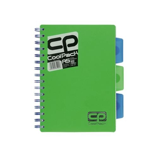 Kołozeszyt Coolpack PP A5/100 Neon Green