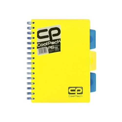 Kołozeszyt Coolpack PP A5/100 Neon Yellow