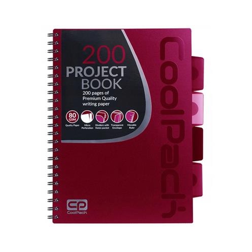 Kołozeszyt CoolPack B5/100 Red