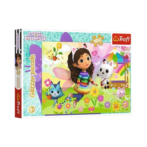 Puzzle TREFL 100 Glitter Brokatowa Gabi