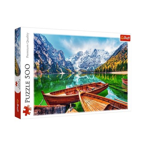 Puzzle TREFL 500 Jezioro Braies, Włochy