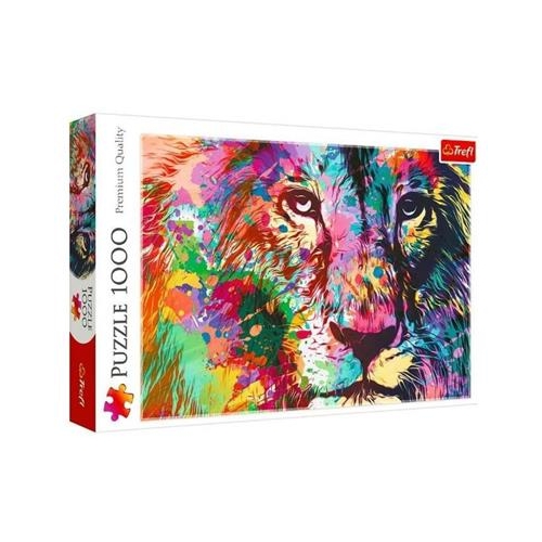 Puzzle TREFL 1000 Kolorowy lew