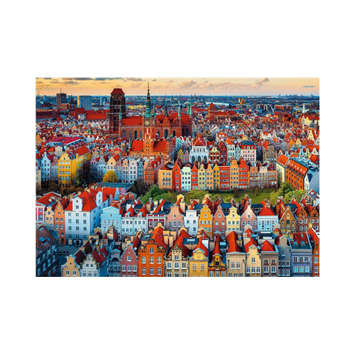 Puzzle TREFL Premium 1000 Widok na Gdańsk-37140