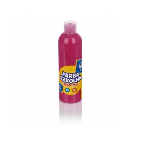 Farba plakatowa szkolna 250ml Różowa