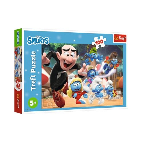 Puzzle TREFL 100 Smerfy Nauki Papy Smerfa